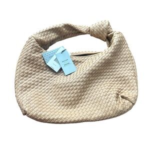 Grey Label Tan Woven Hobo Bag NWT